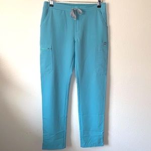 FIGS WOMEN’S YOLA SCRUB PANTS REGULAR SIZE SMALL IN AQUA (LIMITED EDITIO…
